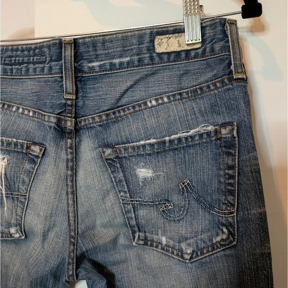 AG Adriano Goldschmied Distressed Ex-Boyfriend Crop Jeans - Picture 10 of 16